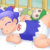 乳児チルノちゃん背景付き