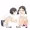 しゃがむ女の子達