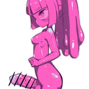 横アングルふたなりスライム化少女