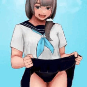 下に水着