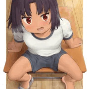 目つき悪めの日焼けはだしっ子