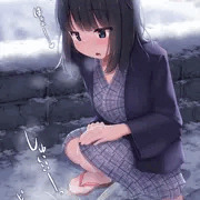 雪道おしっこ