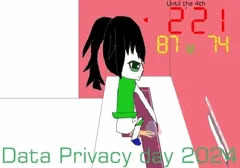 トイレブースを施錠する事でプライバシー機能を働かせる少女