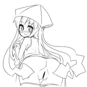 イカ娘がお尻をこっちに向けてる絵