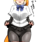 同僚の格好に疑問を持つキンシコ