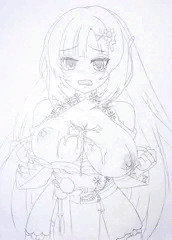 やけくそでパイズリ事後のデカパイを晒す雪さん。