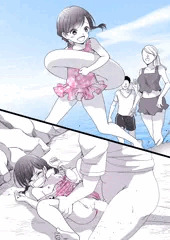 家族で海水浴！