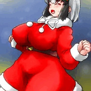 こーはいがサンタ服をくれたのだ！