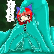 スライムに捕まる赤蛮奇ちゃん