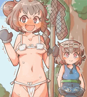 右側にちらつく大胆衣装