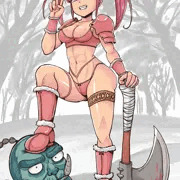 オークおじさんｖｓ女戦士　０１