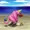 ピンクの砂浜
