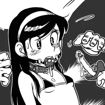 お姫にディルドぶっかけ(1000フォローありがとうございます)