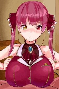 宝鐘マリン船長の性的満足パイズリ