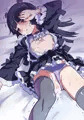 襲われた黒猫