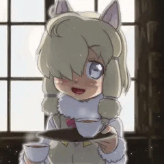 ぐっともぉ～にんぐぅお紅茶入ったゆぉ