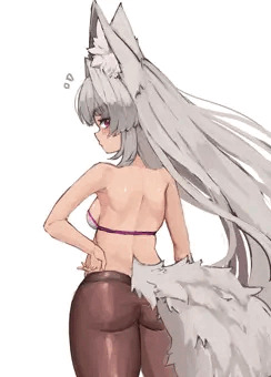 振り向きボテ狐