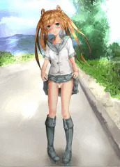 阿武隈ちゃん野外露出