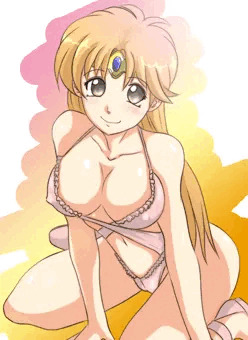 レオナ姫あぶないみずぎ装備！(実は呪われた装備だった！ｗ)