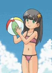 夏の海辺