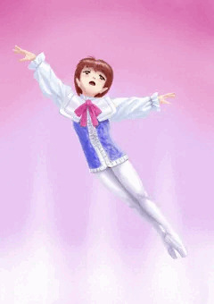 王子役を踊る少女