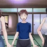【次回作品CG】ママン2。三人立ち絵。和室にて。