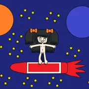 クレヨンロケット発射