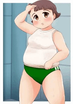 ぽっちゃりブルマーちゃん・汗びっしょり