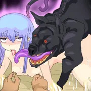 妖魔と退魔師の濃厚種付け交尾