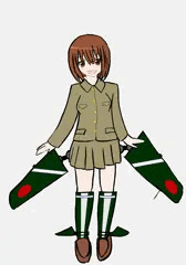 銀翼娘　一式戦闘機　隼