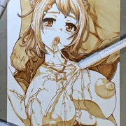 生落書き戸山香澄にぶっかけ