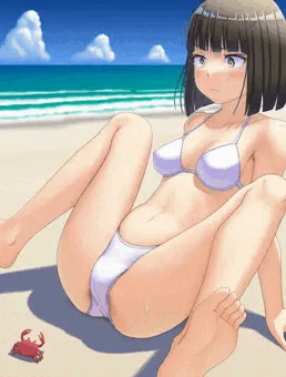 水着・フィットネスウェア・部屋着の女の子