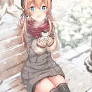 プリンツちゃんと雪公園デート