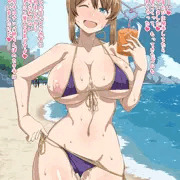 お使い帰りの水着キリエさん