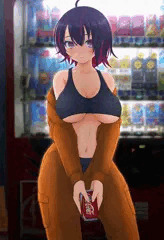 自販機前のイヴ