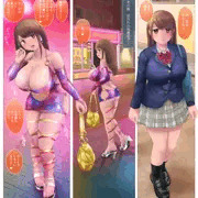 地味巨乳JKの夜の顔