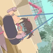 タイヤブランコくるくるー　ミニアニメできあがり！