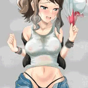 トウコ　汗だく