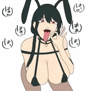 フェラポーズで誘惑してくる、バニーガール姿のヨル