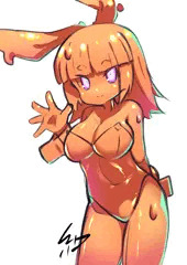 バニーモン娘　オレンジスライム、リザードマン