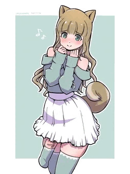 ふたなり絶対領域を見せつけるあざとい柴犬ちゃん