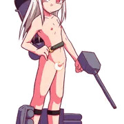 全裸艤装菊月