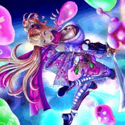 【skeb依頼】金髪ギャル系クノイチ少女（風属性）