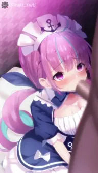 aqたんのお口で綺麗にしてもらった（切り抜きver.）