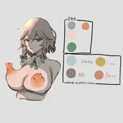色塗り練習咲夜さん。