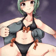 水着夕張vs