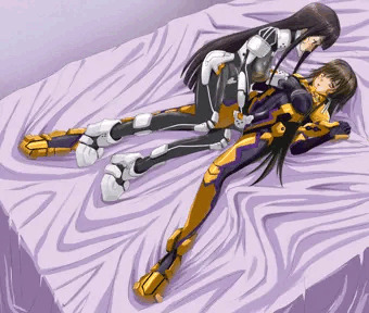 マブラヴTEより篁唯依と山城上総の百合 skeb