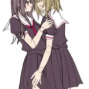 イチャイチャする二人