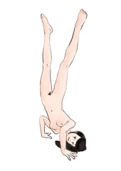 エガちゃん三点倒立女子