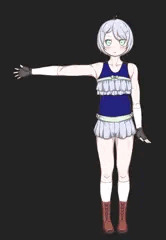 自作ラノベ Loligon Quest のヒロインイメージ絵※エロ無し